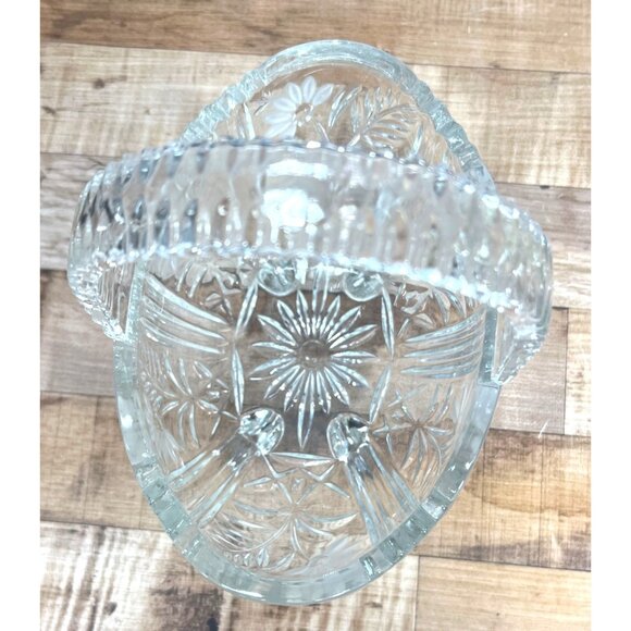 Vintage Anna Hutte Bleikristall Crystal Basket Germany Excellent NO chips/cracks - Picture 5 of 5